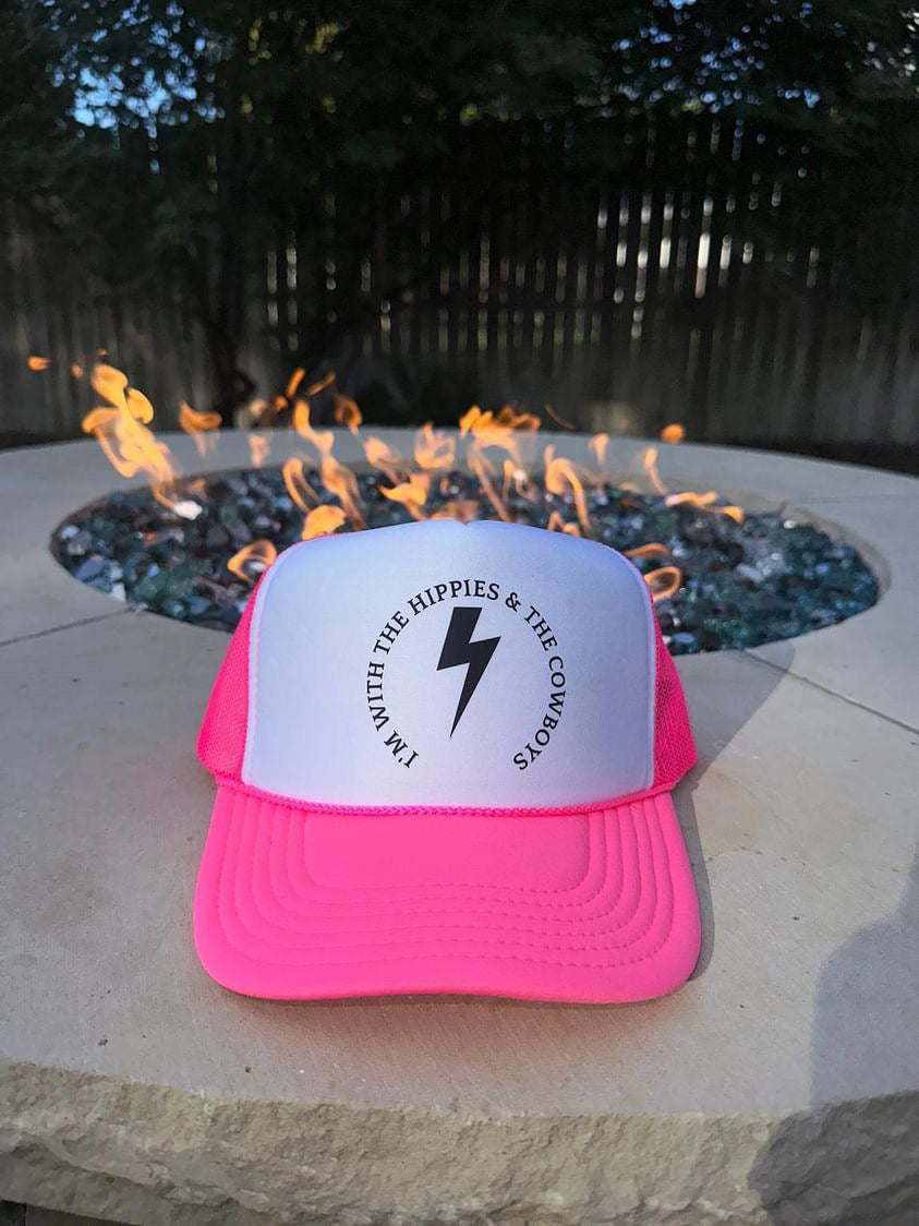 "Hippies and Cowboys" Trucker Hat