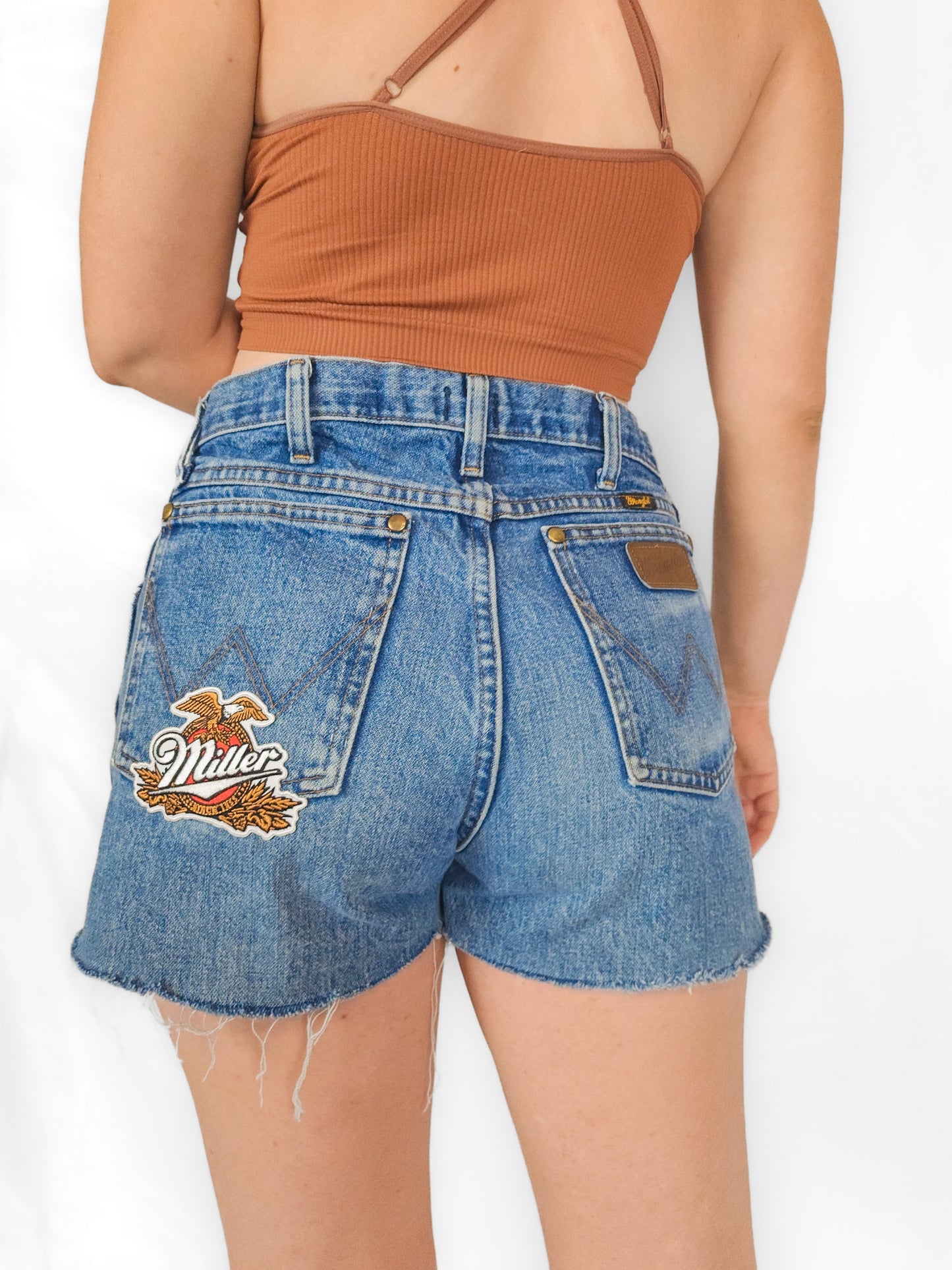 Medium Wash Vintage Wranglers Miller Patches