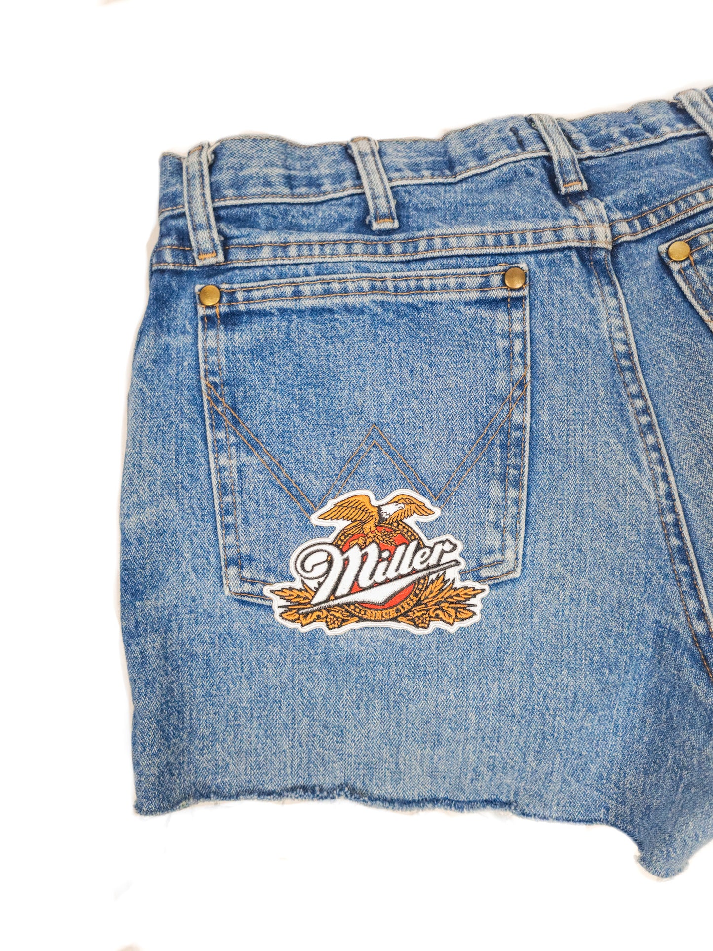 Medium Wash Vintage Wranglers Miller Patches